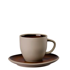 Rosenthal-Junto-Taza-y-Plato-Te-Bronce