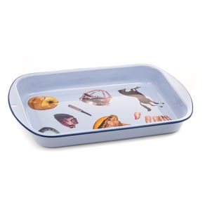 Seletti-Diesel-Bandeja-Esmaltada-Azul-56-X-29-Cms Seletti-Diesel-Bandeja-Esmaltada-Azul-56-X-29-Cms