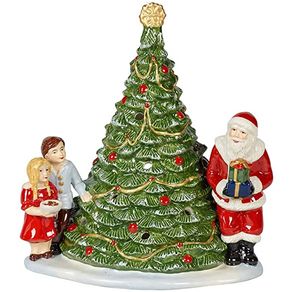 Villeroy-Boch-Christmas-Toys-Figura-Arbol-Con-Niños-Y-Santa