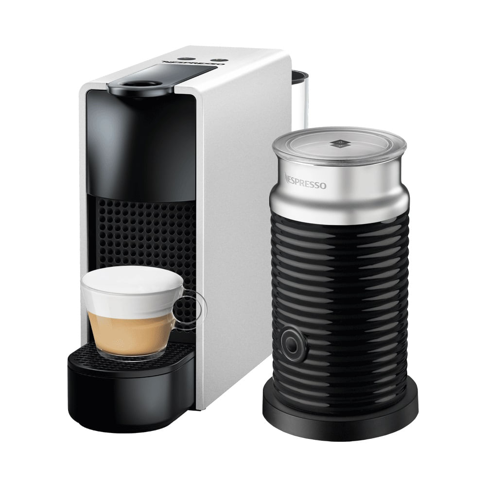 Nespresso Essenza Mini Silver + Espumador de leche Máquina de café