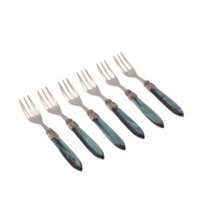 Rivadossi-Laura-Set--6-Tenedores-Torta-C-Verde Rivadossi-Laura-Set--6-Tenedores-Torta-C-Verde