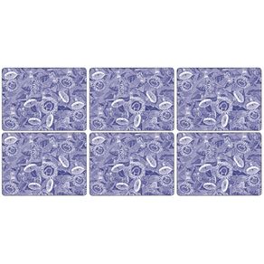 Portmeirion-Blue-Room-Sunflower-Set-X-6-Individuales-30-X-23-Cm