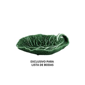 Vista-Alegre-Bordalo-Pinheiro-Repollo-Verde-Hoja-Curva-25cm