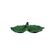 BORDALLO-PINHEIRO-HOJAS-VERDE-HOJA-DOBLE-34CM-CON-PAJAROS