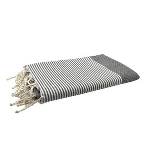 Fouta-Nid-Dabeille-Gris-Beton-200x100-Cm-Byfoutas Fouta-Nid-Dabeille-Gris-Beton-200x100-Cm-Byfoutas