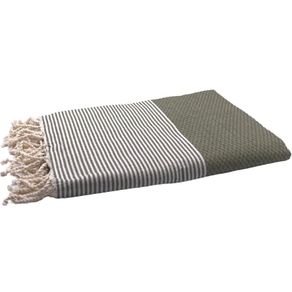 Fouta-Nid-Dabeille-Olive-200x100-Cm-Byfoutas Fouta-Nid-Dabeille-Olive-200x100-Cm-Byfoutas