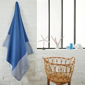 Fouta-Nid-Dabeille-Bleu-Ocean-200x100-Cm-Byfoutas-