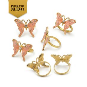 Set-x6-de-Servilleteros-Mariposa-Rosada